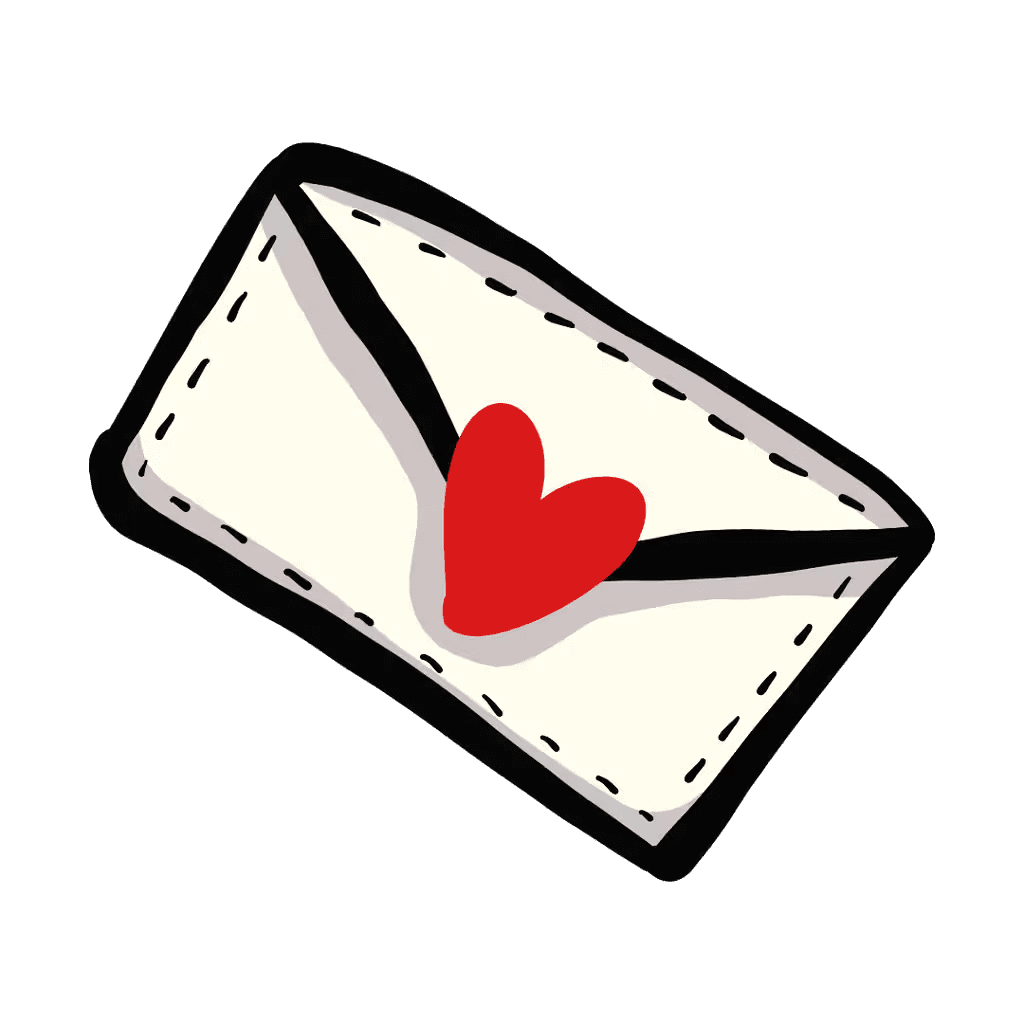 Envelope with Love Heart