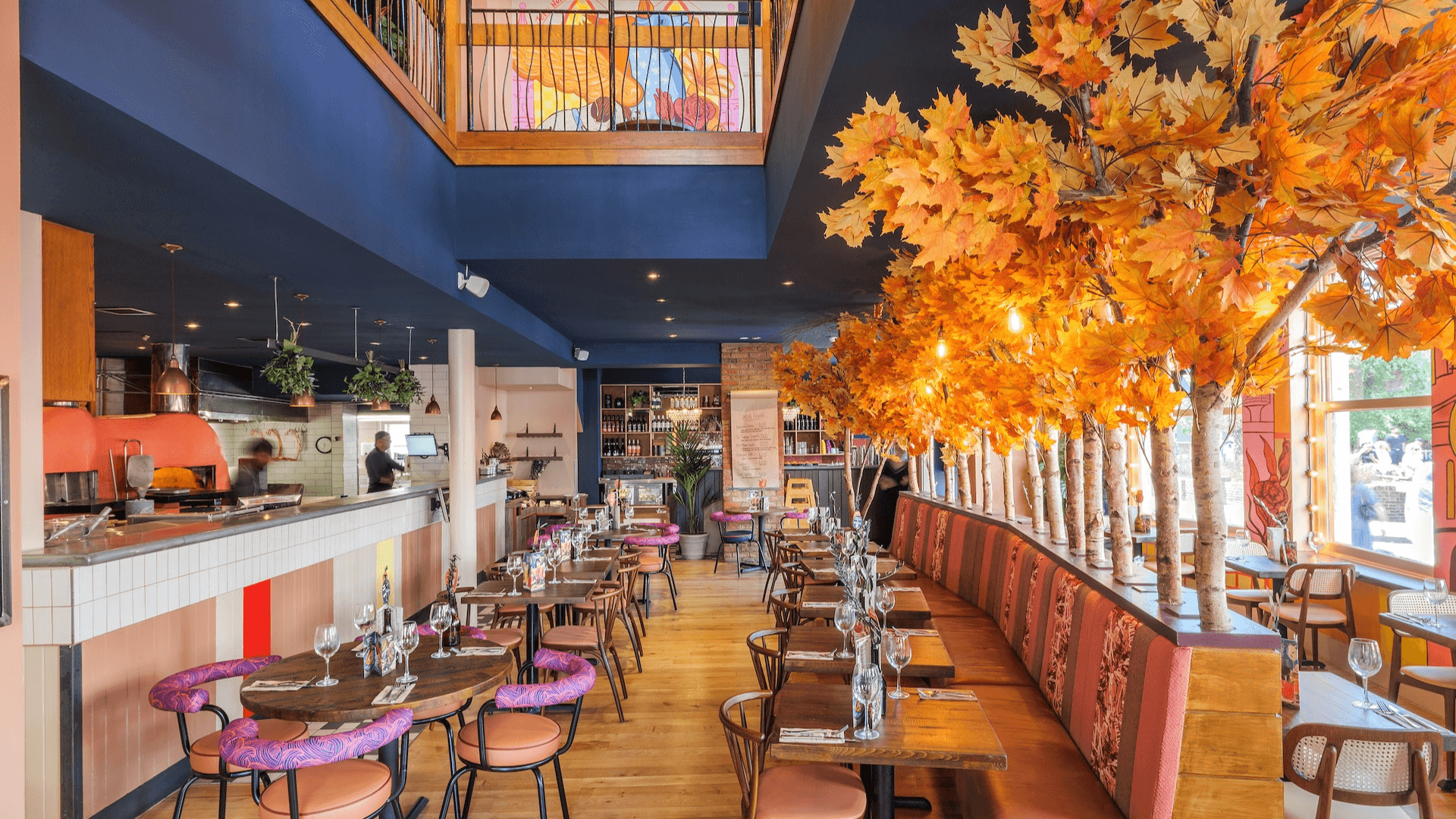 Zizzi Kingston interiors with atrium view
