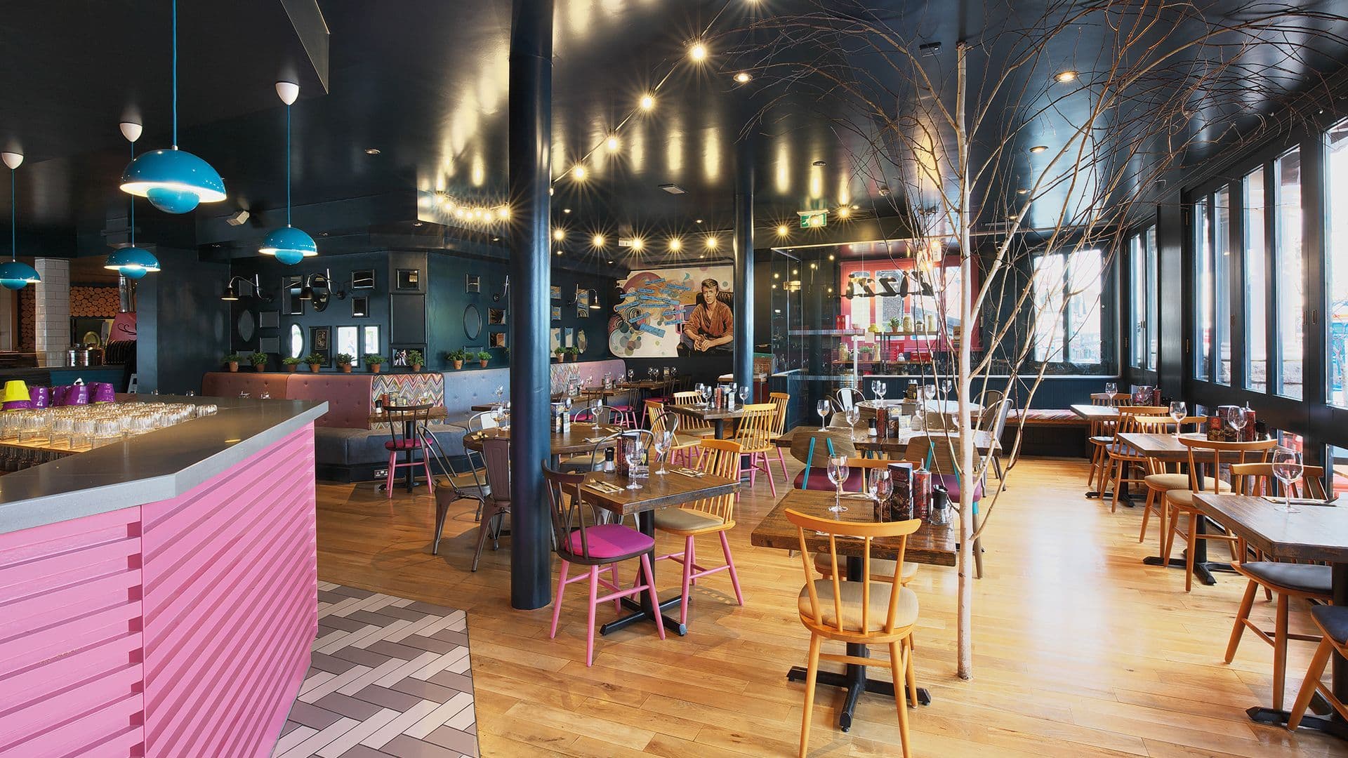 Tables and chairs Zizzi Beckenham