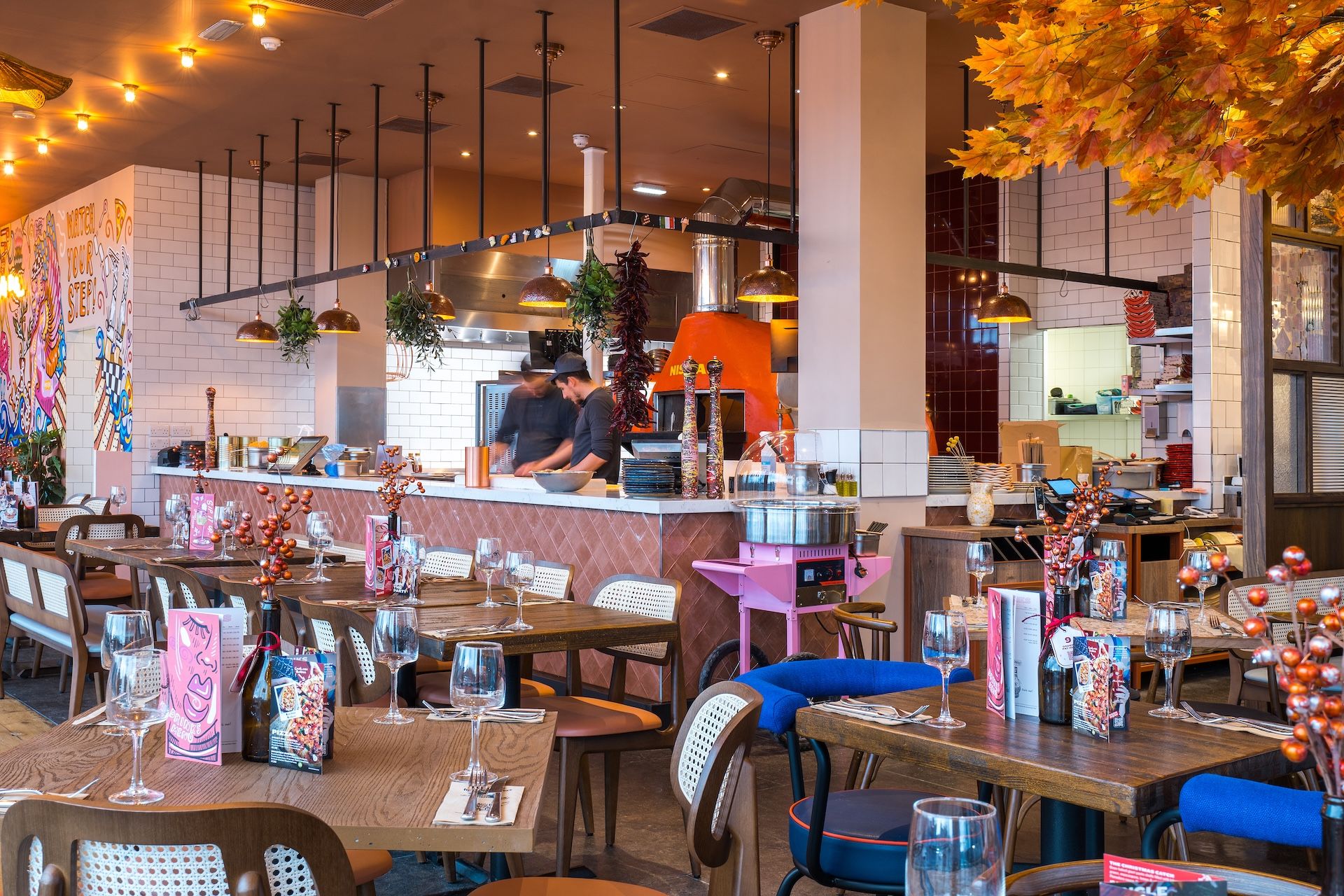 Zizzi Inverness interior photo of open plan kitchen 