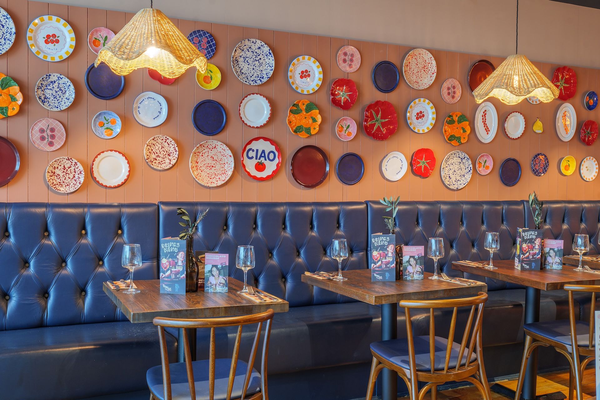 Interiors of Zizzi Liverpool One 