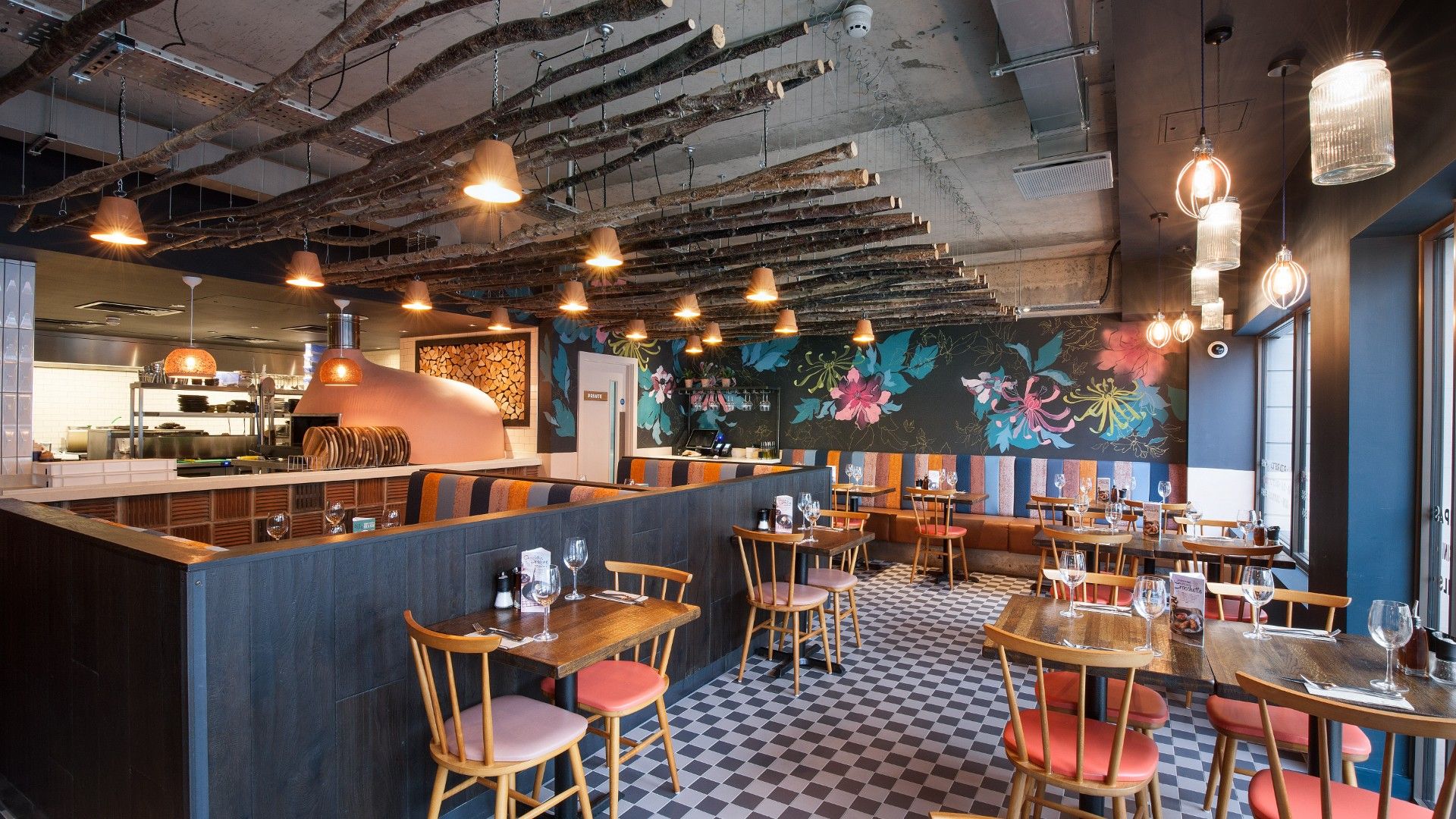 Tables and chairs Zizzi Bath. 