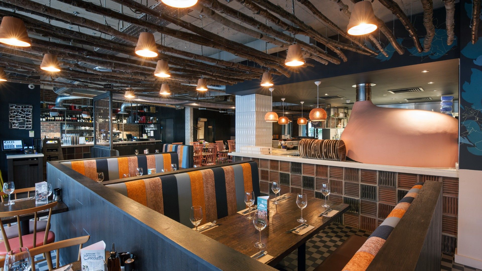 Tables and chairs Zizzi Bath. 