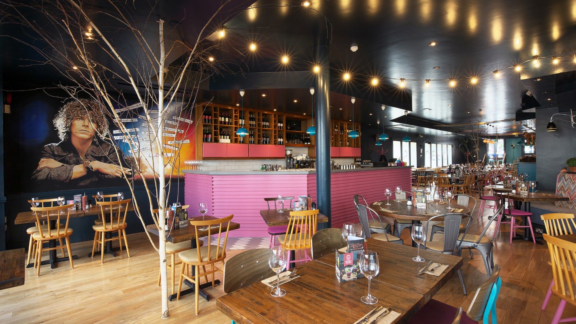 Table view facing Bar Zizzi Beckenham 