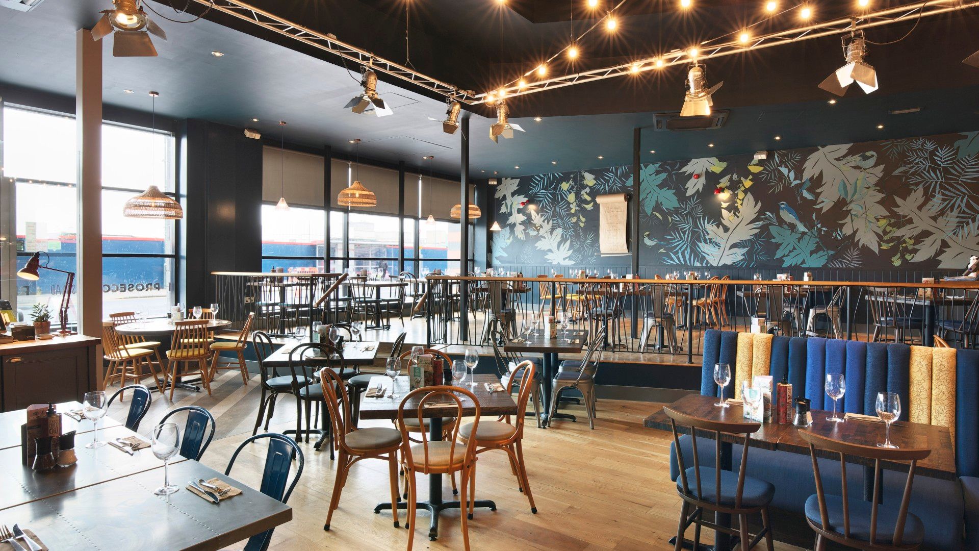 Tables and chairs Zizzi Bexleyheath 