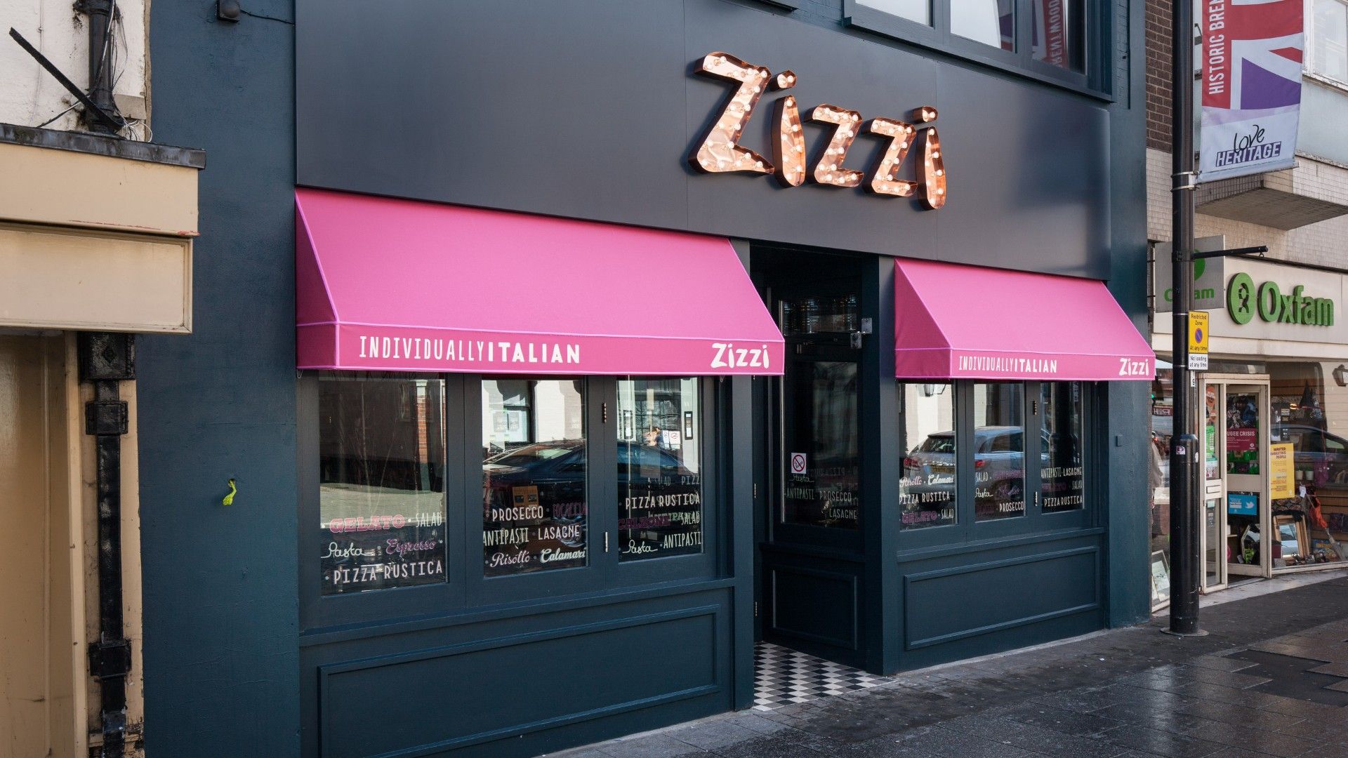 Exterior view of Zizzi Brentwood 