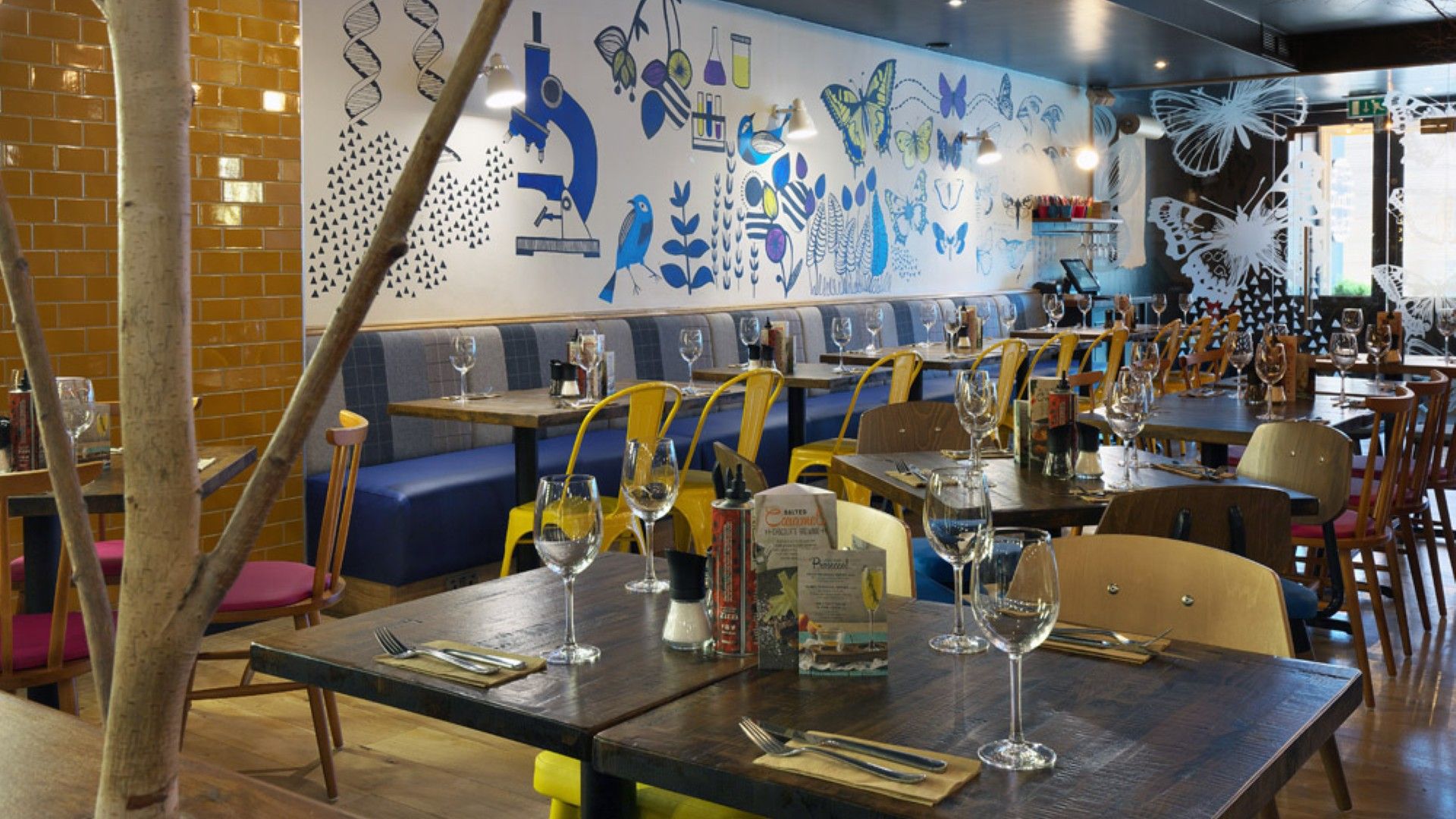 Tables and chairs Zizzi Bromley 