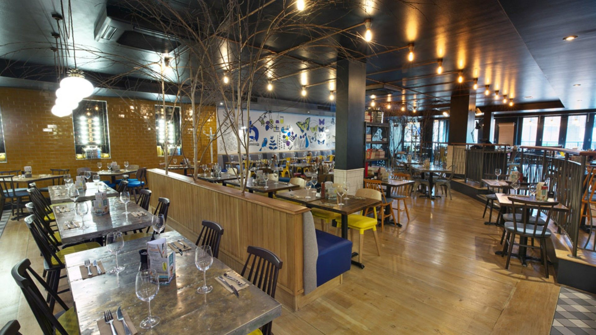 Tables and chairs Zizzi Bromley 