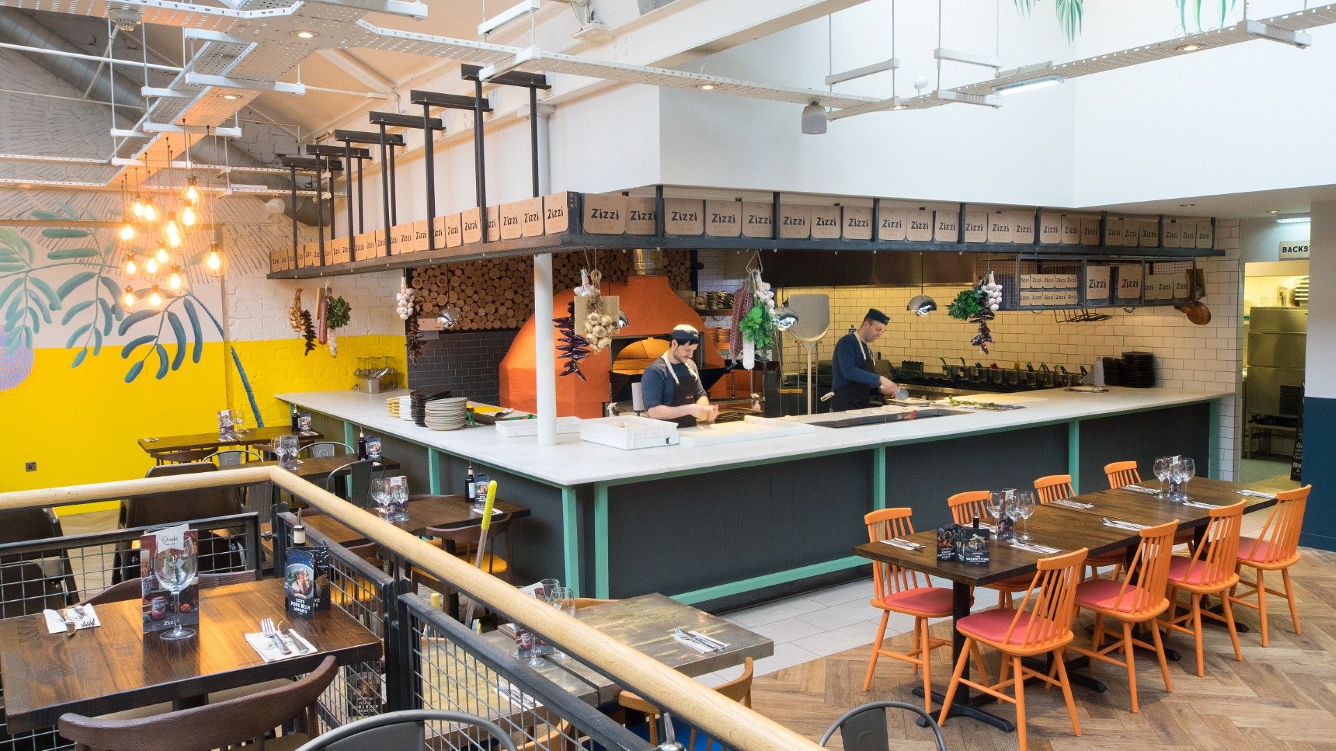 Table view of Zizzi Glasgow West 