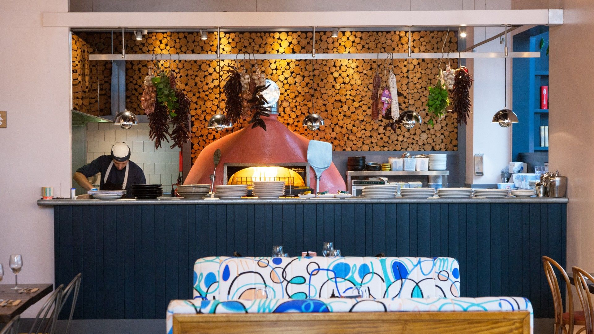 Table view of Pizza oven Zizzi Haywards Heath 