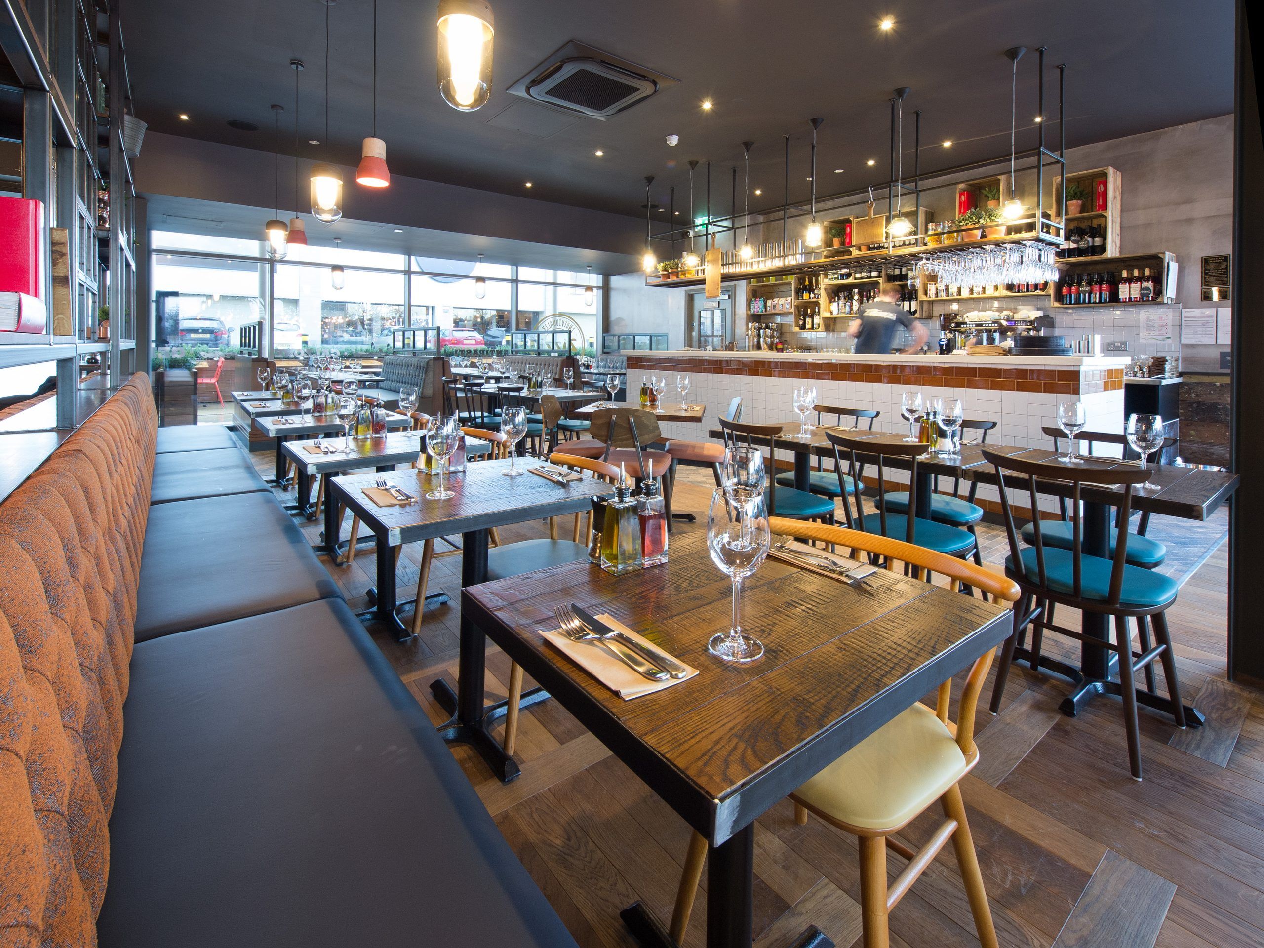 Table view of Zizzi Leeds Birstall. 