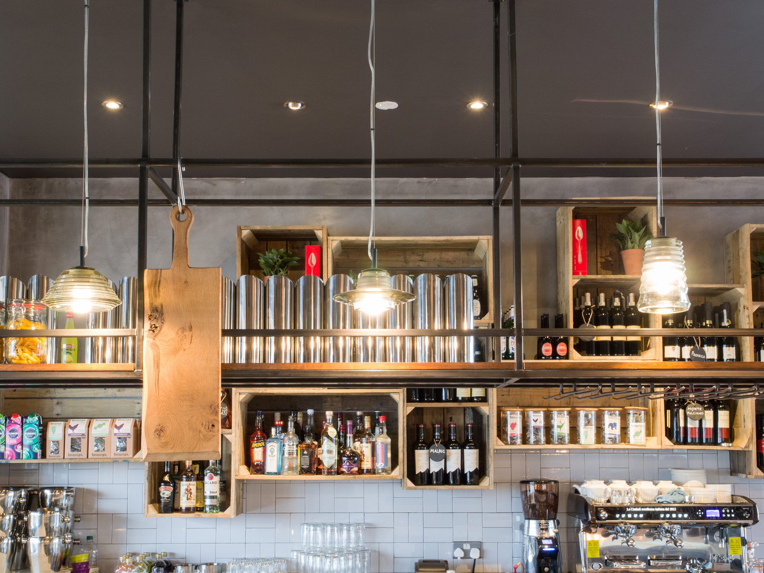 Bar view Zizzi Leeds Birstall. 