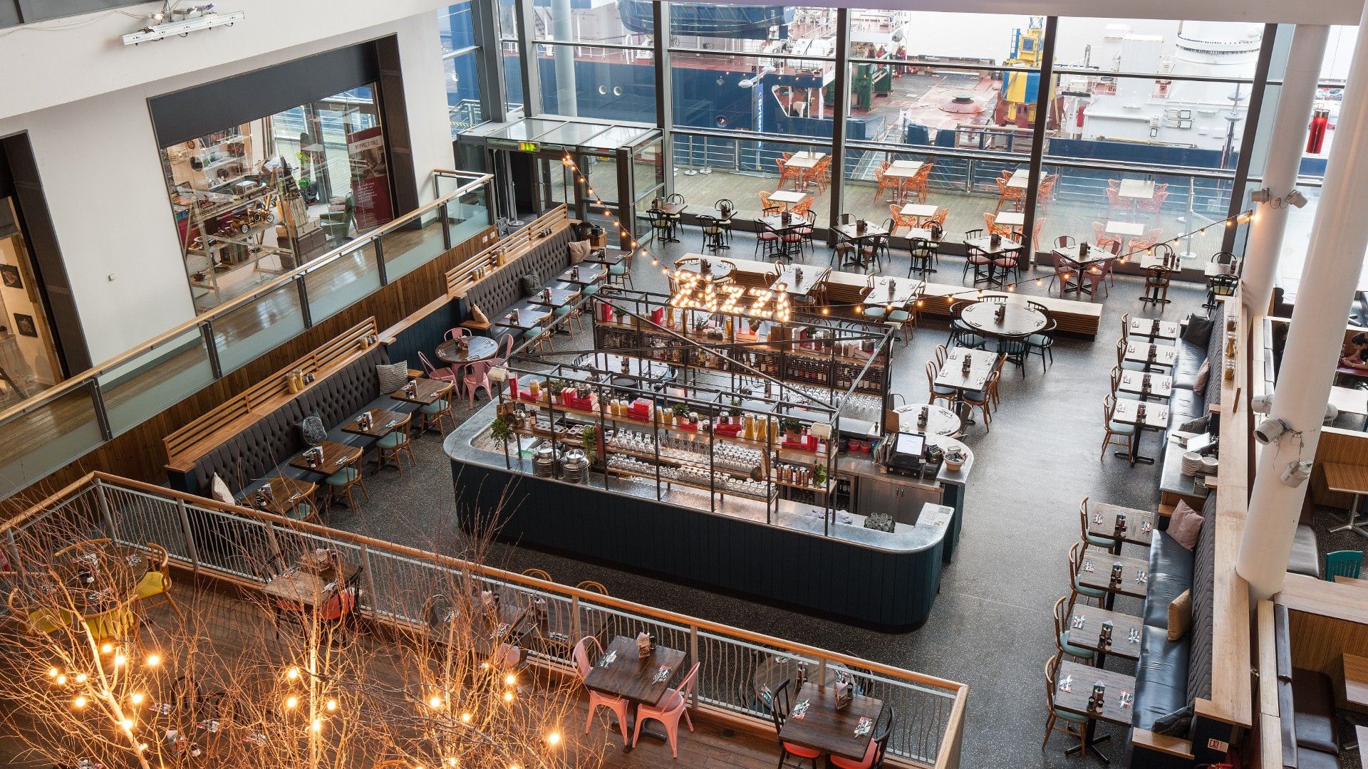 Top down view of Zizzi Leith. 