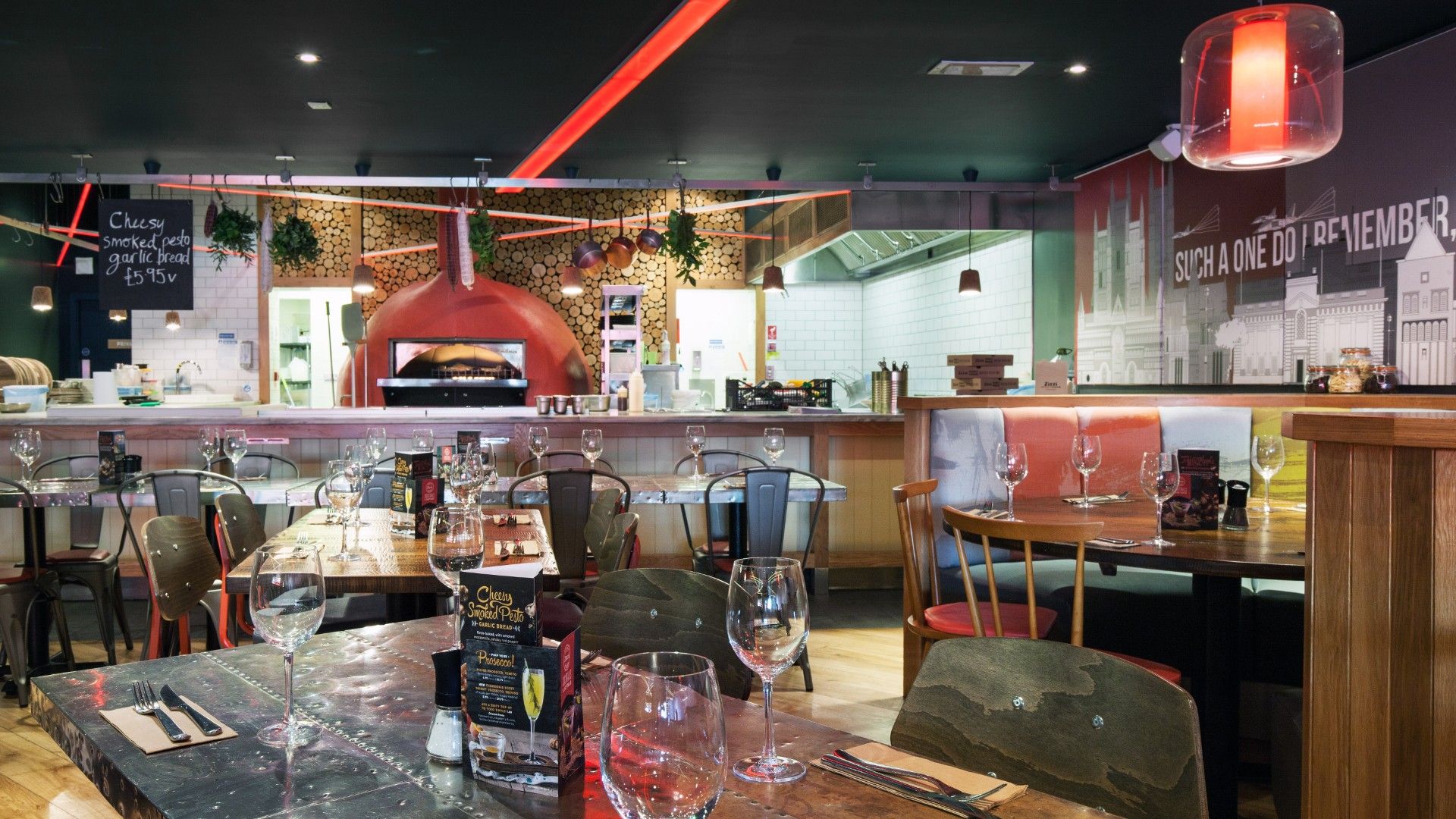 Table view of Zizzi Lincoln. 