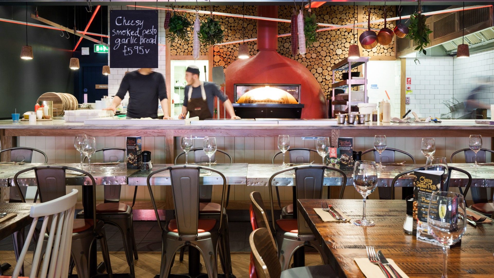 Table view of Zizzi Lincoln. 