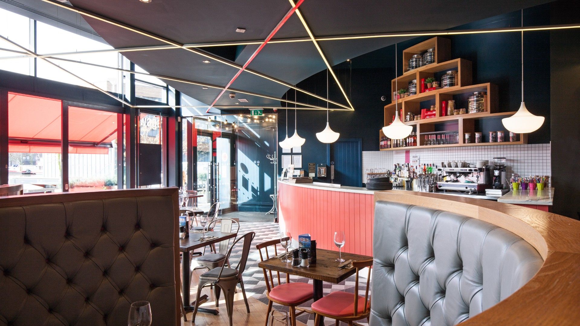 Table view of Zizzi Lincoln. 