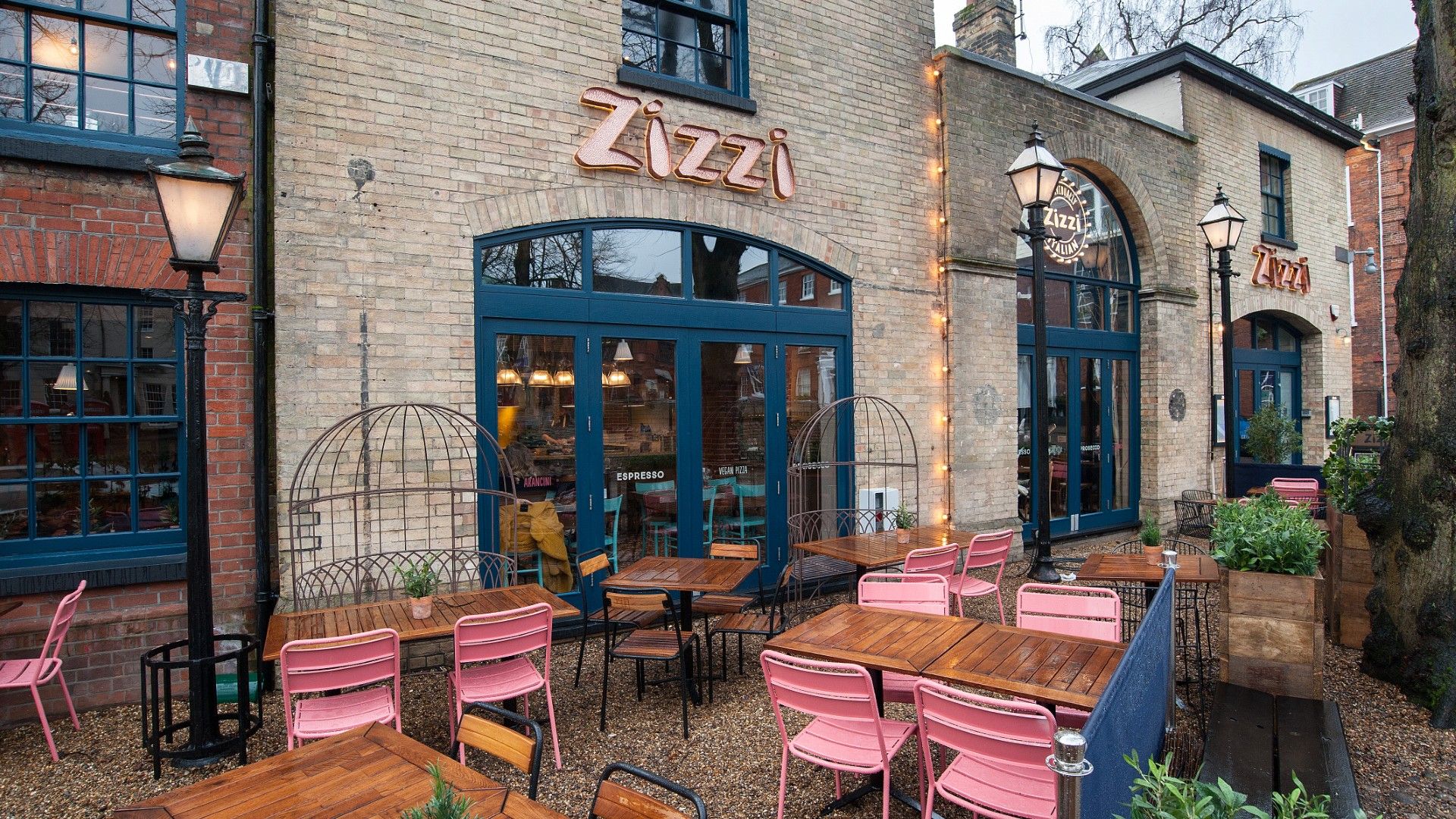 Exterior view of Zizzi Norwich. 