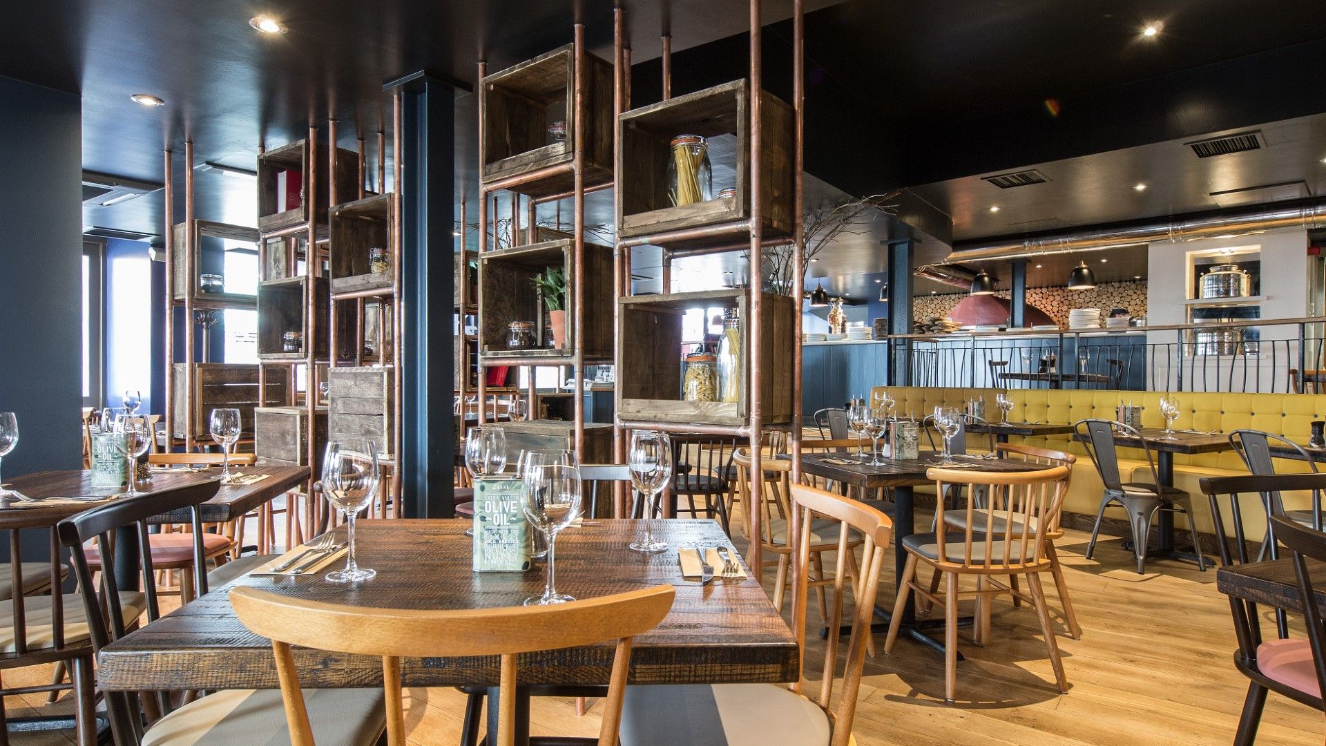 Table and chairs Zizzi Sevenoaks. 