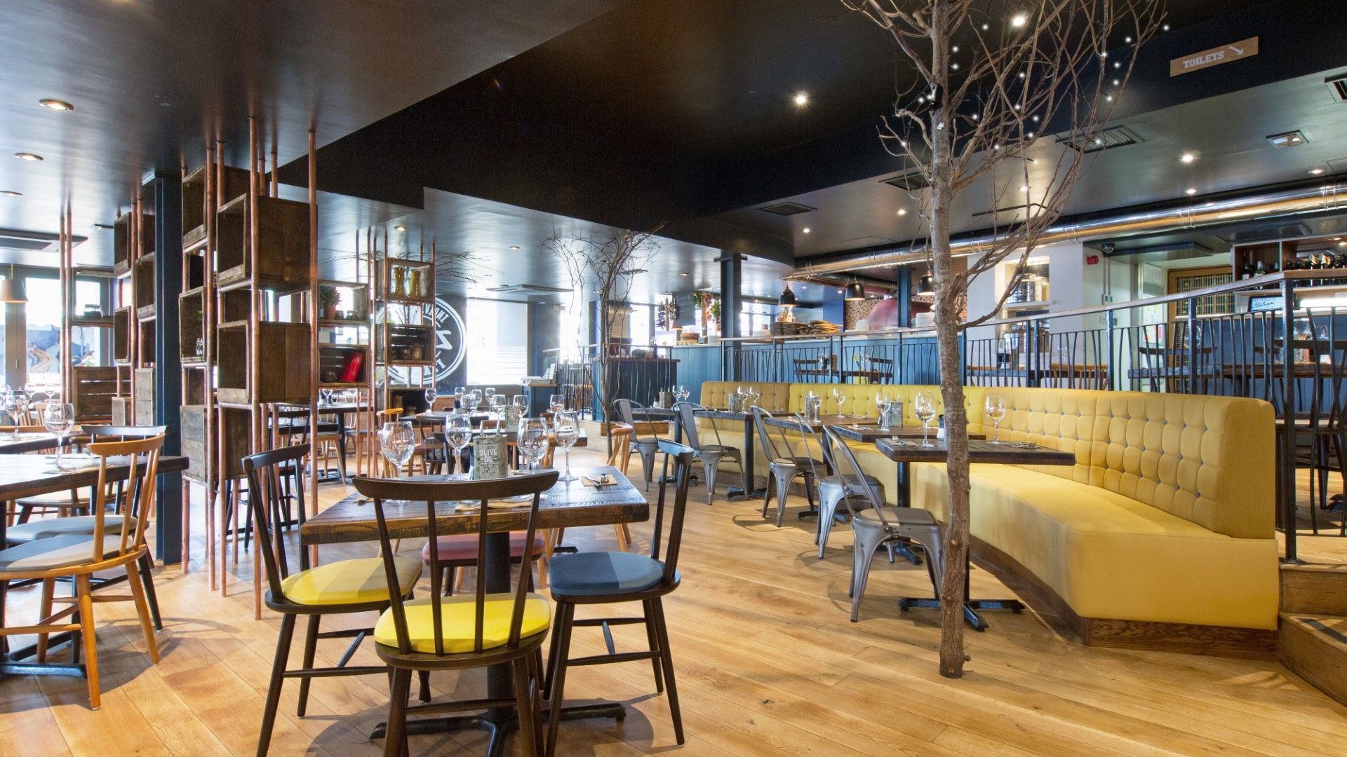 Table and chairs Zizzi Sevenoaks. 