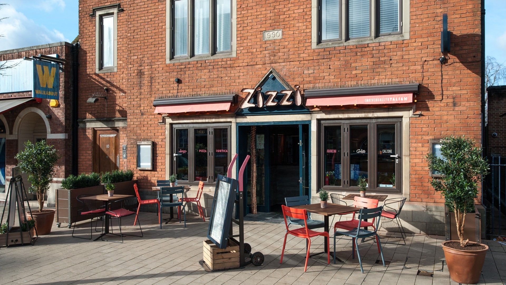 External view of Zizzi Solihull. 