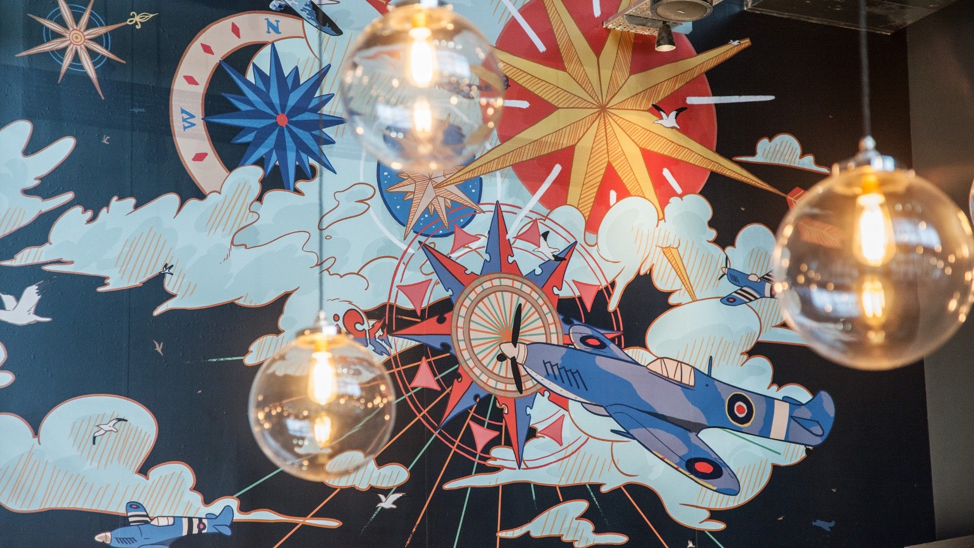 Art wall Zizzi Southampton. 