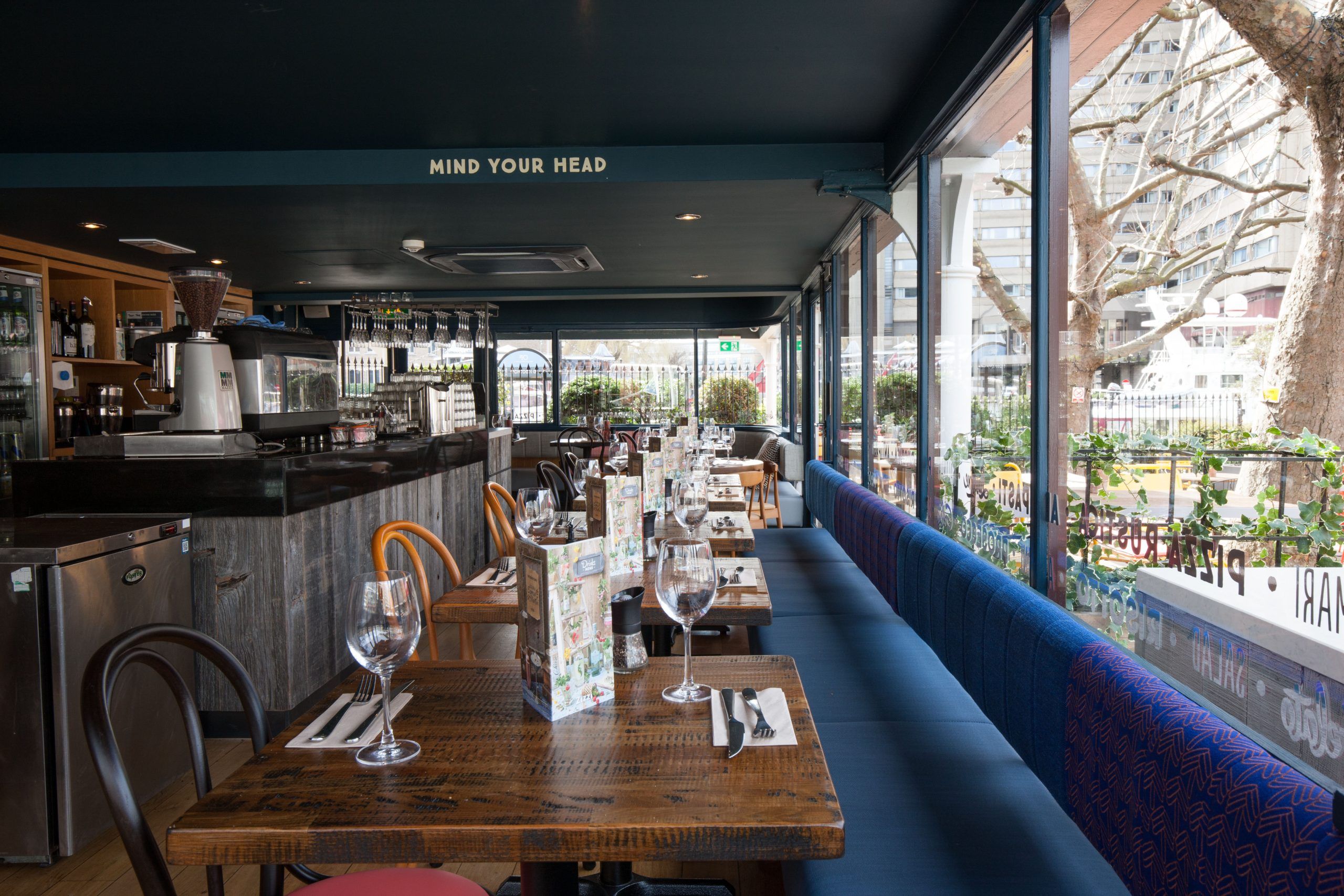 Zizzi St Katherine’s Dock. 