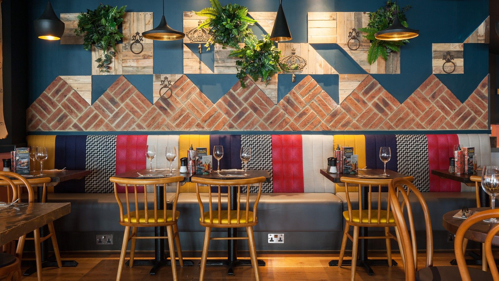 Tables and chairs Zizzi Sutton. 