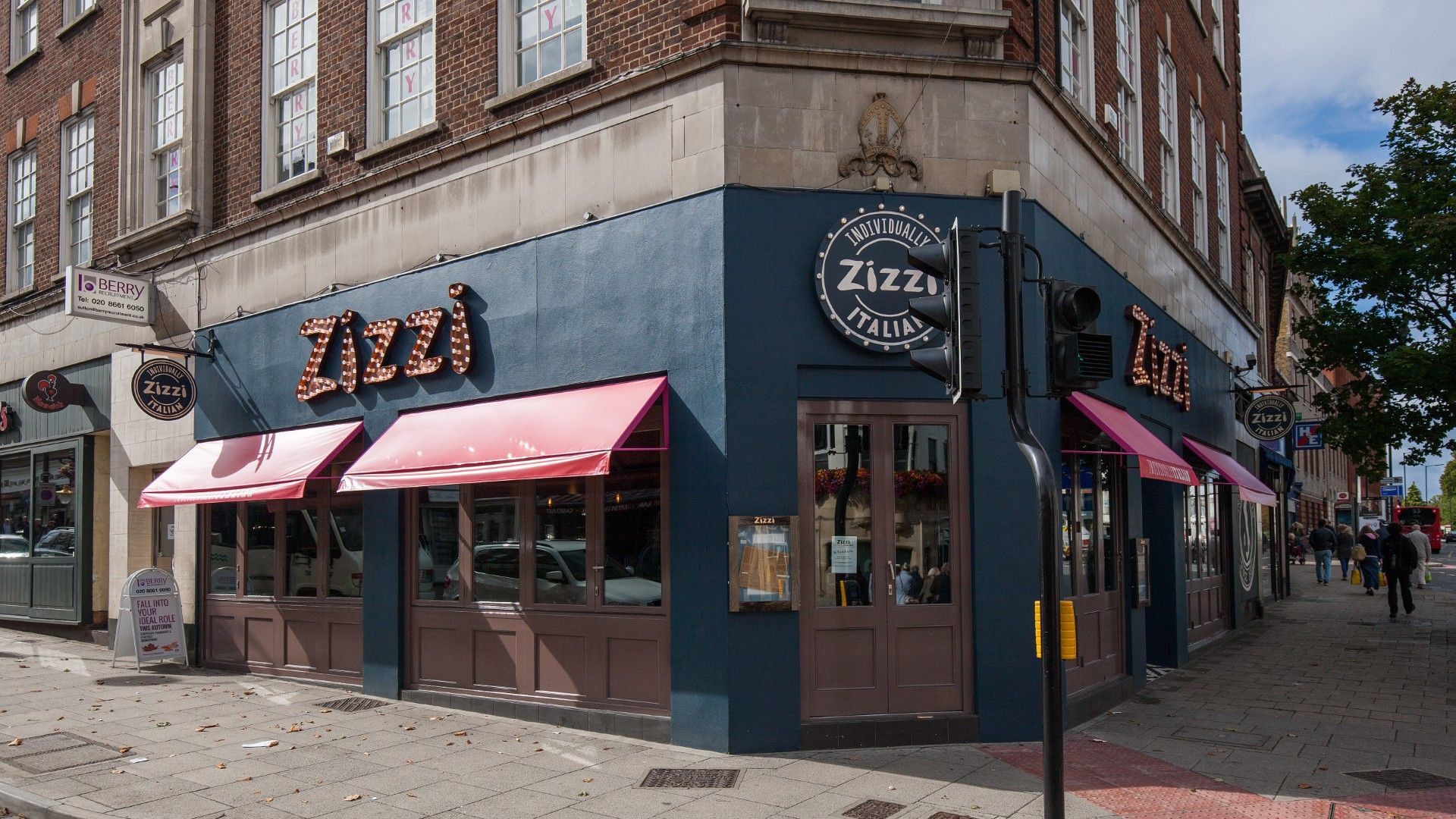 Exterior view of Zizzi Sutton. 
