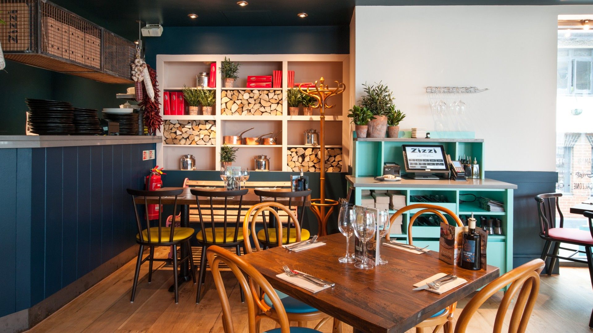 Table and chairs Zizzi Whitstable 