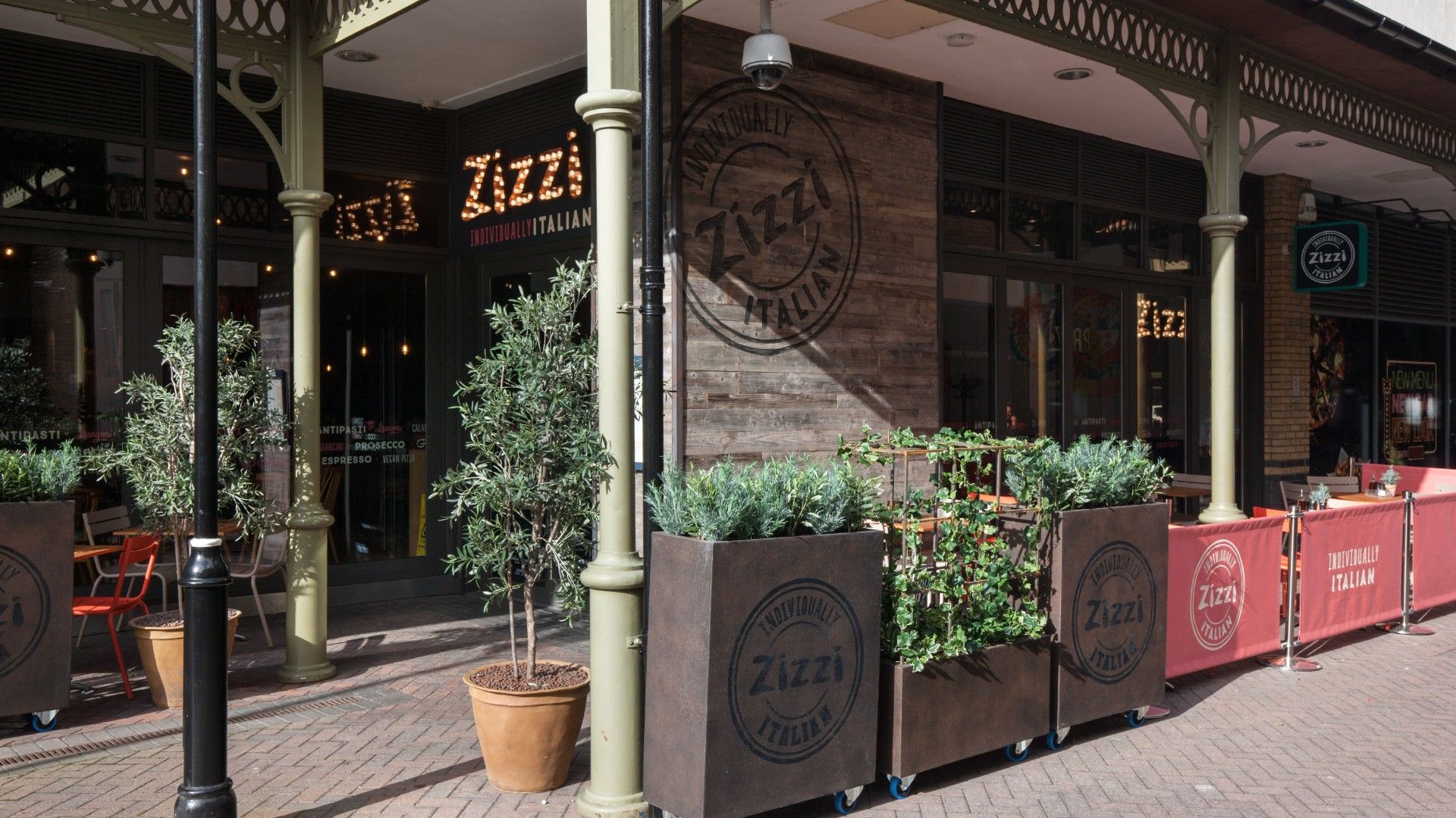 Exterior view of Zizzi Staines. 