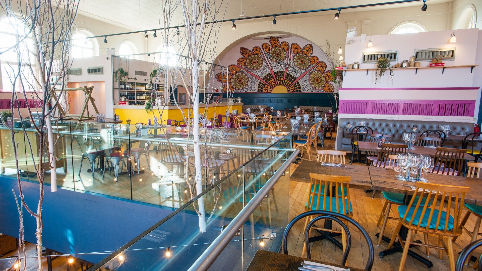 Tables and chairs Zizzi York. 