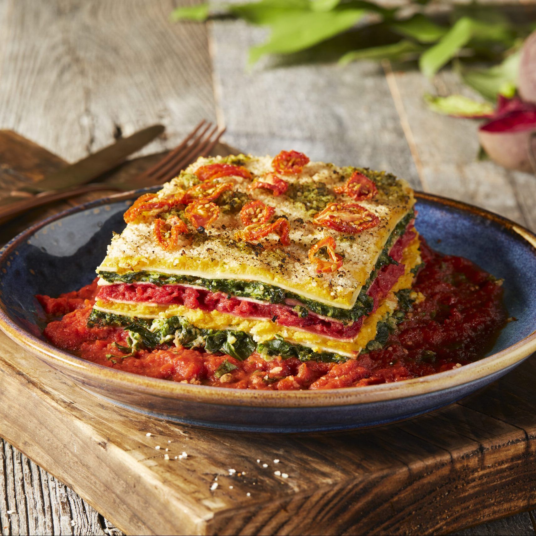 Vegan Rainbow Lasagne 