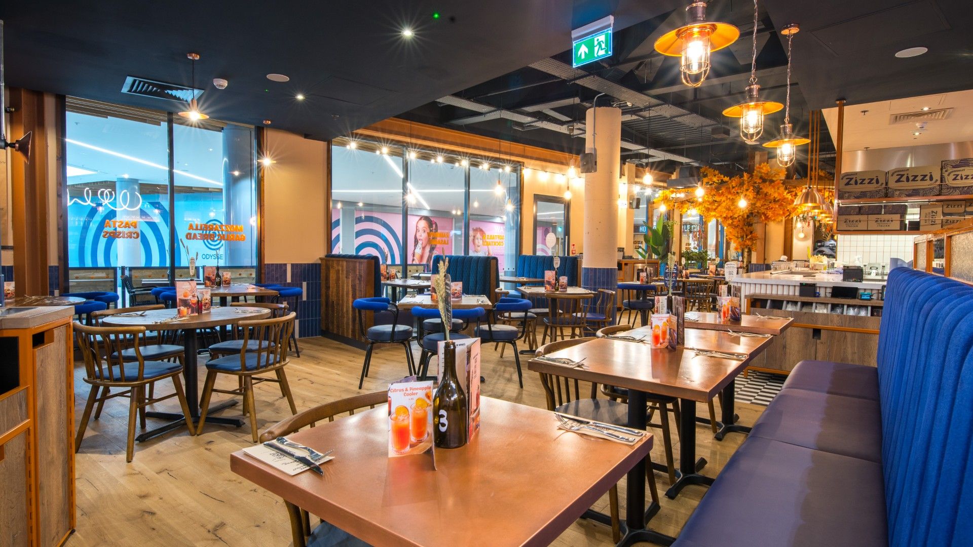Table view of Zizzi Belfast Odyssey 