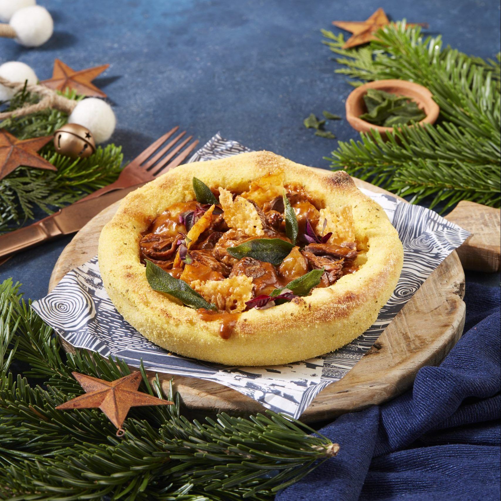 Christmas Beef and Venison Dough Bowl 