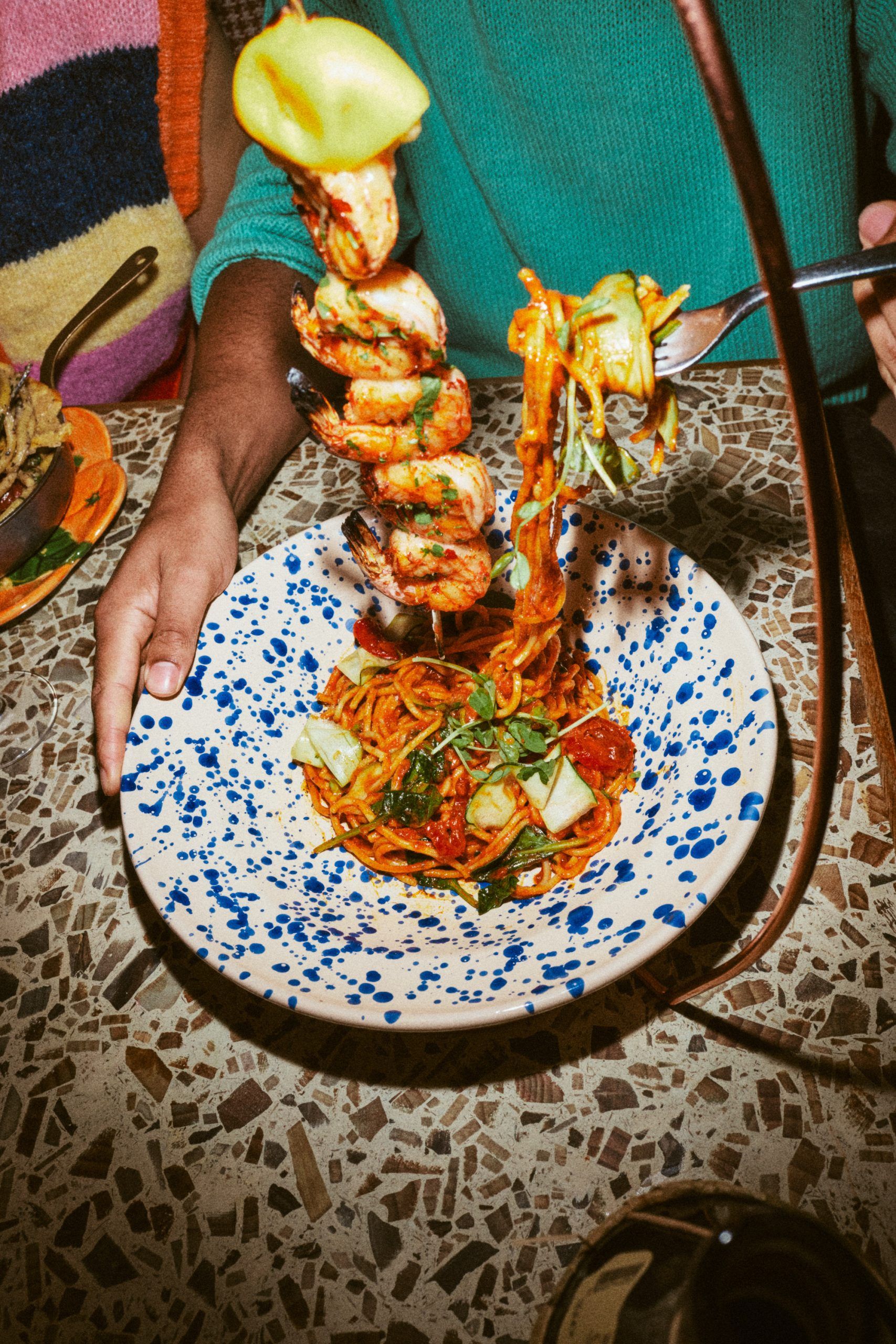 Chilli King Prawn Pasta 