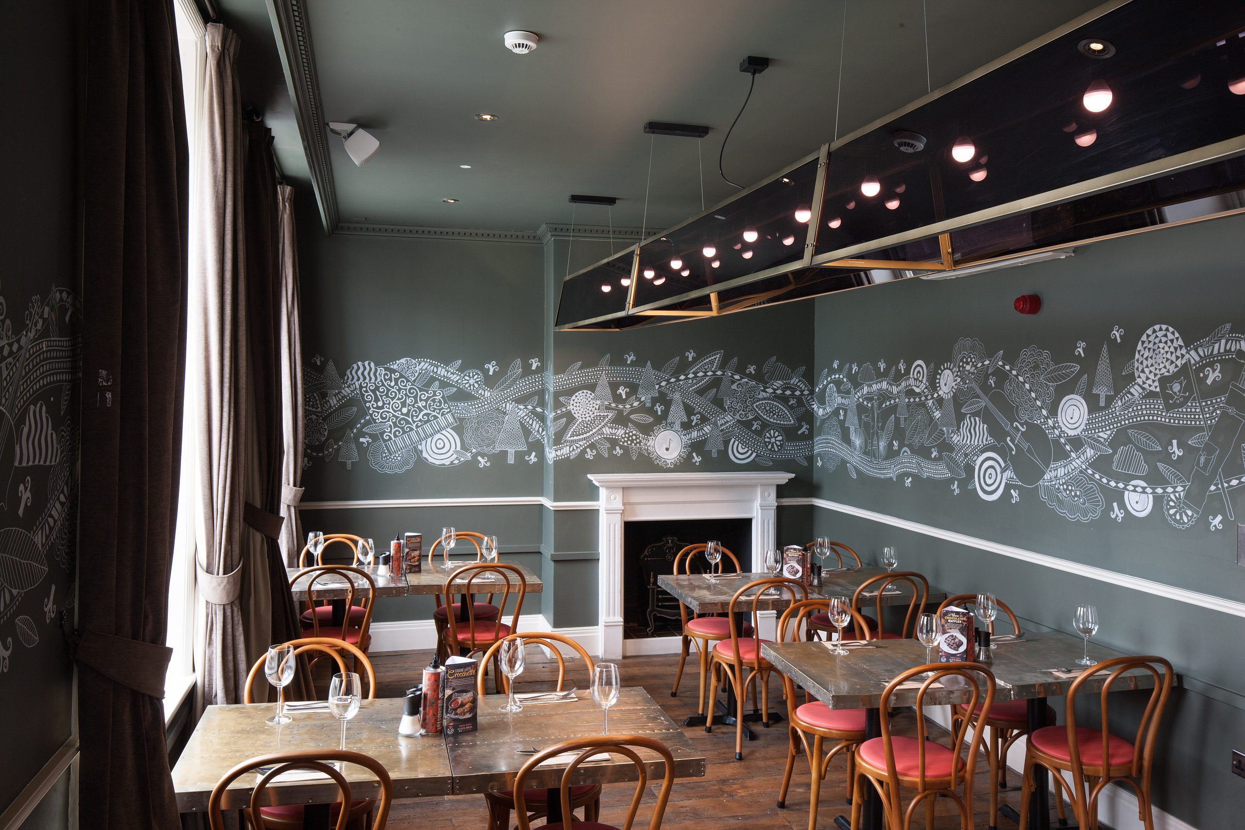 Zizzi Worcester private dining room 